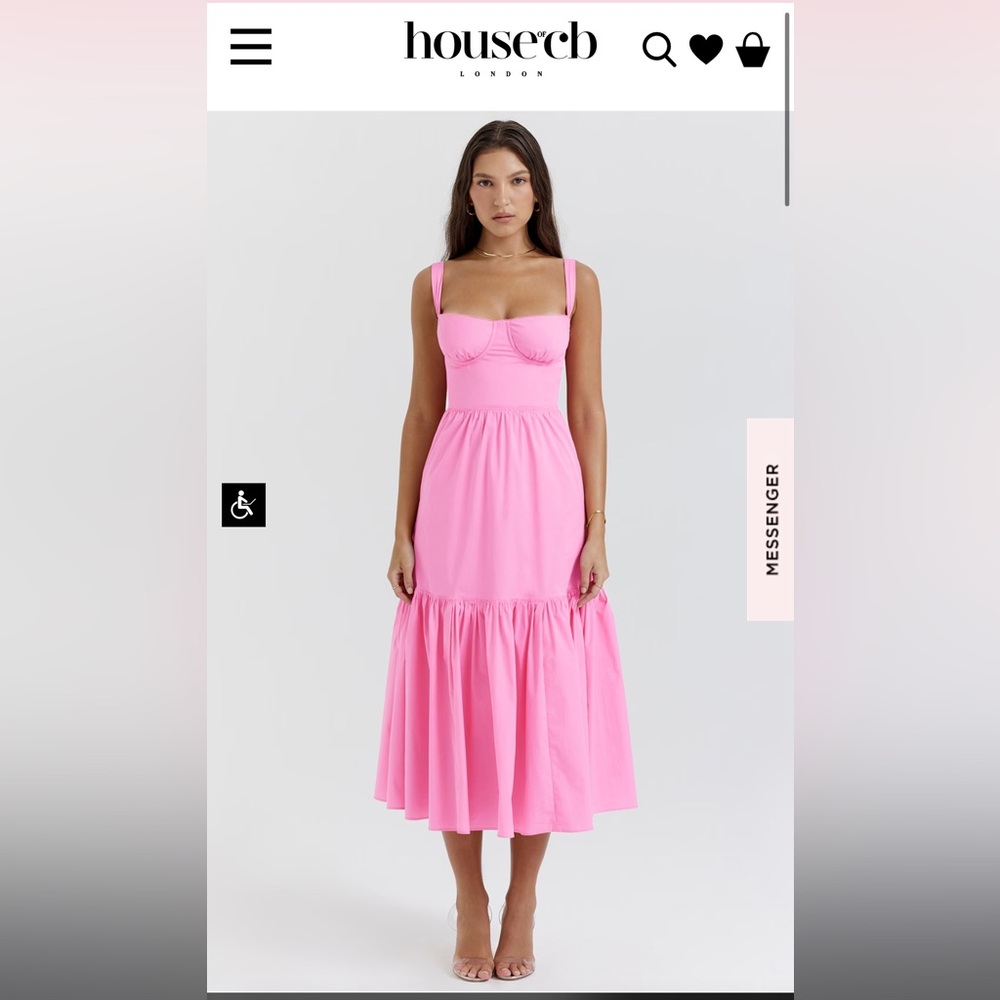 House of CB Elia Pink Dress
FRENCH PINK MIDI SUNDRESS